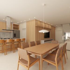 Projeto Cozinha + Sala Integrados